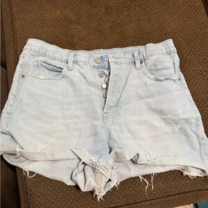 Light Blue Denim Women's Shorts